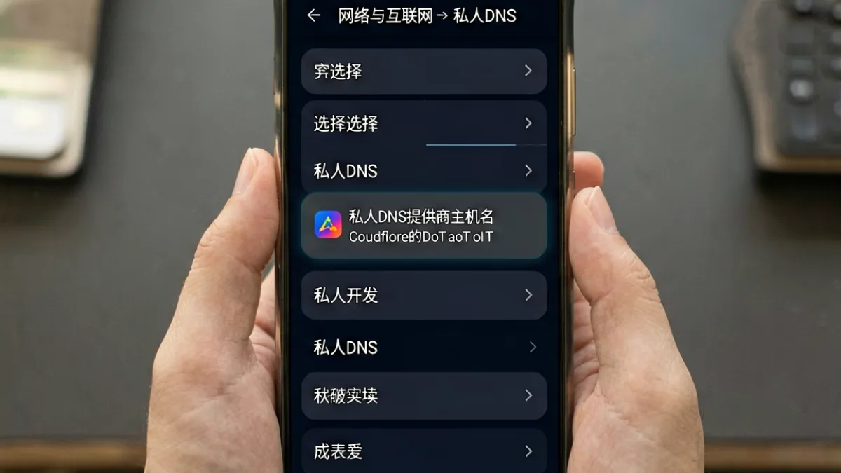 用户在手机端通过修改私人DNS设置成功访问sis001 board 地址的操作流程图解